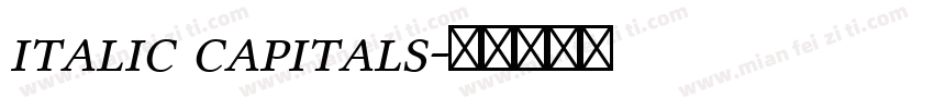 italic capitals字体转换